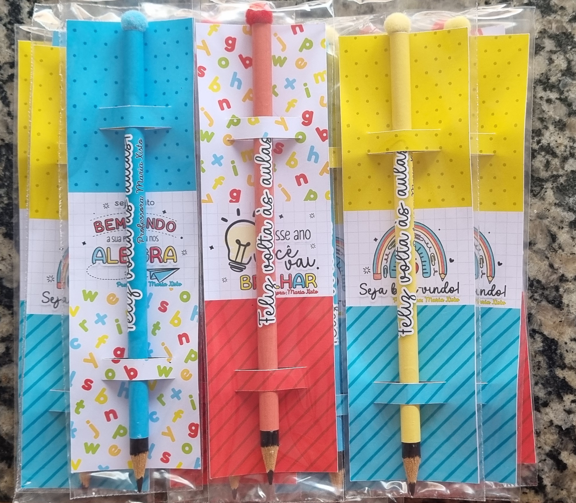 Lembrancinha Card Com Lápis
