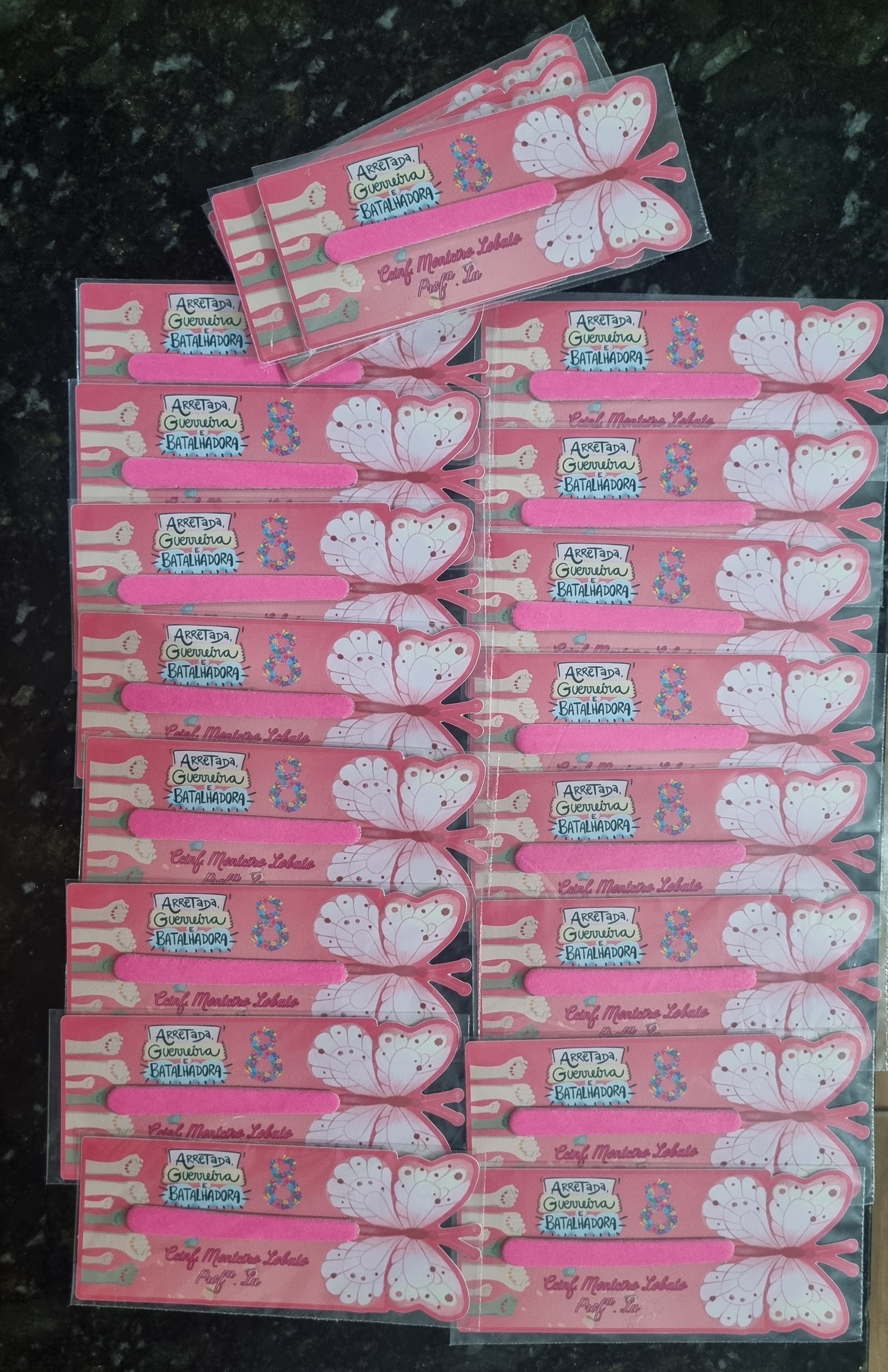 Lembrancinha Card Com Mini Lixa